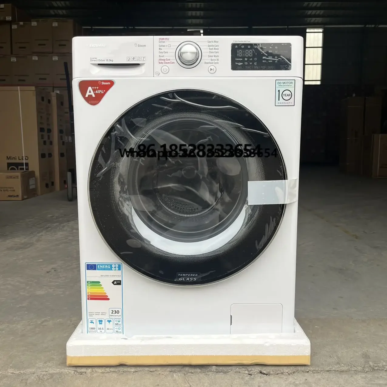 10.5kg Hot Selling Appliances: 5.8kg,8.5kg,12kg,15kg,20kg,Fully Automatic Saving Laundry And Drying Integrated