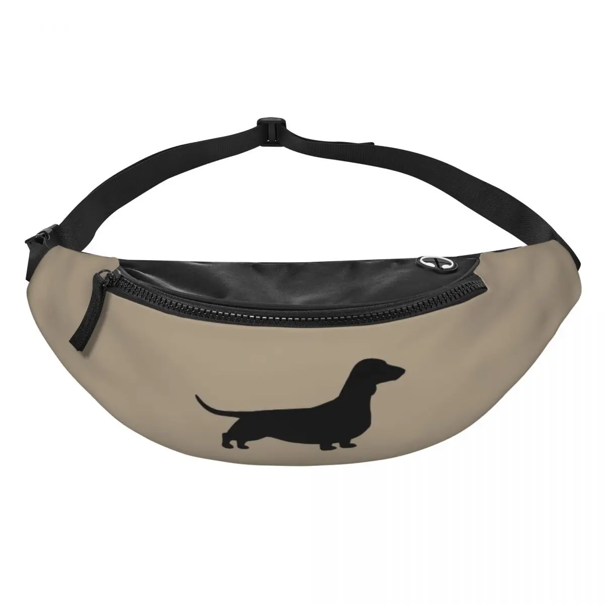 

Поясная сумка с гладким покрытием собаки таксы для мужчин и женщин, регулируемая поясная сумка через плечо, дорожная сумка для бега, телефона