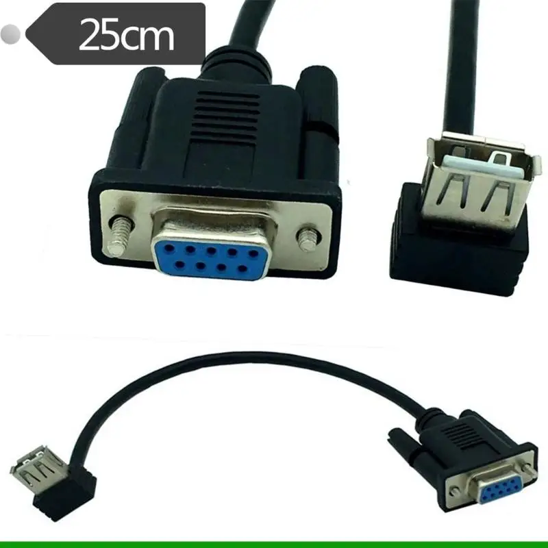 U55C Portable RS232 DB9 Female To USB Female Serial Cable Adapter For Seamlessly Device Integration Laptop Serial Connection