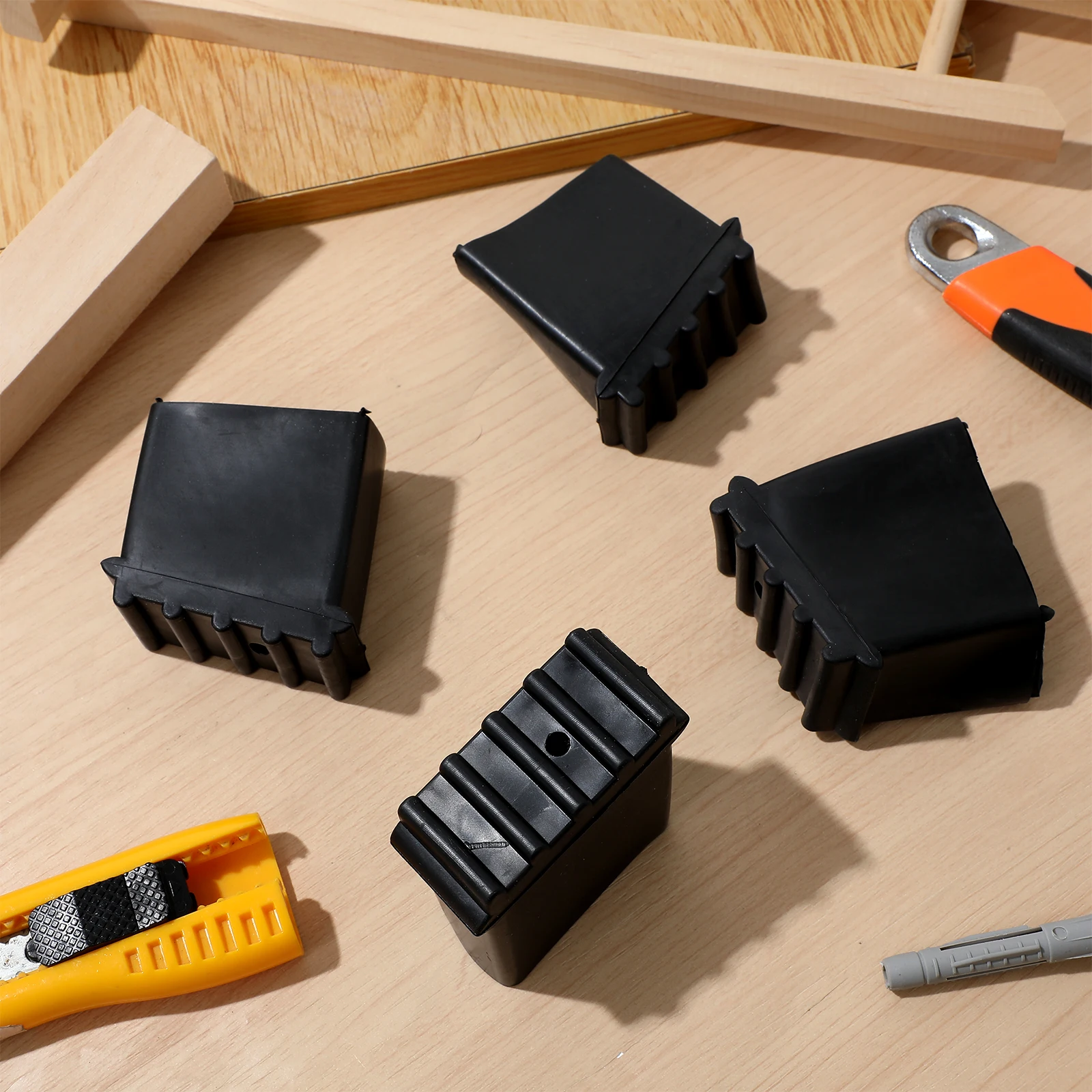 4 Pcs Non-slip Feet Grip Foot Tread Ladder Protection Replacement Skid Padded for Step Ladders Fold