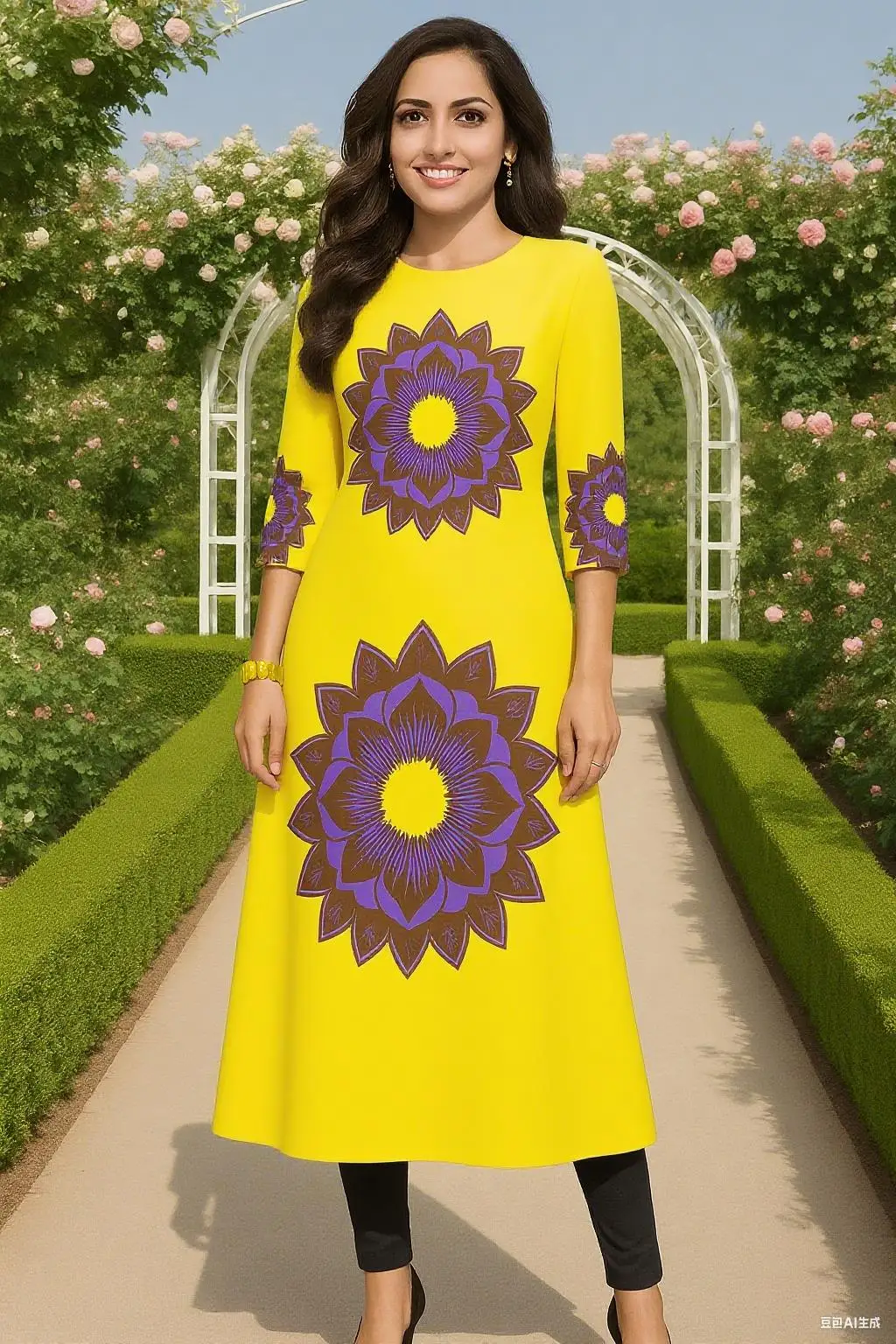 فستان كورتة مريح عصري للنساء المسلمات بحاشية مقطوعة أنبوب مستقيم عباية عرقية غير رسمية فستان نسائي عباية عباية تركية #2