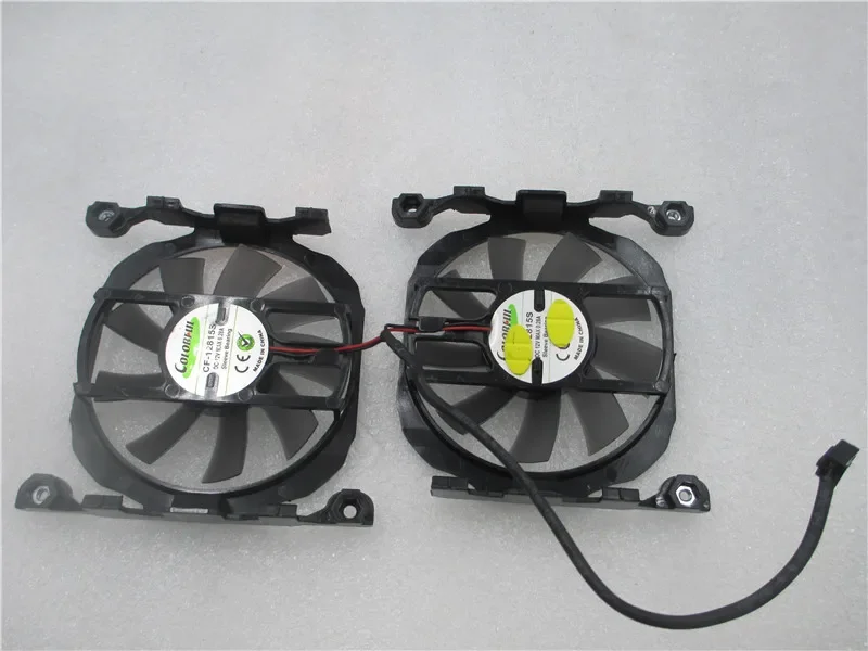 A pair of FAN FOR Inno3D GTX660/660Ti/750/750TI/760 CF-12815S 2pin 3pin