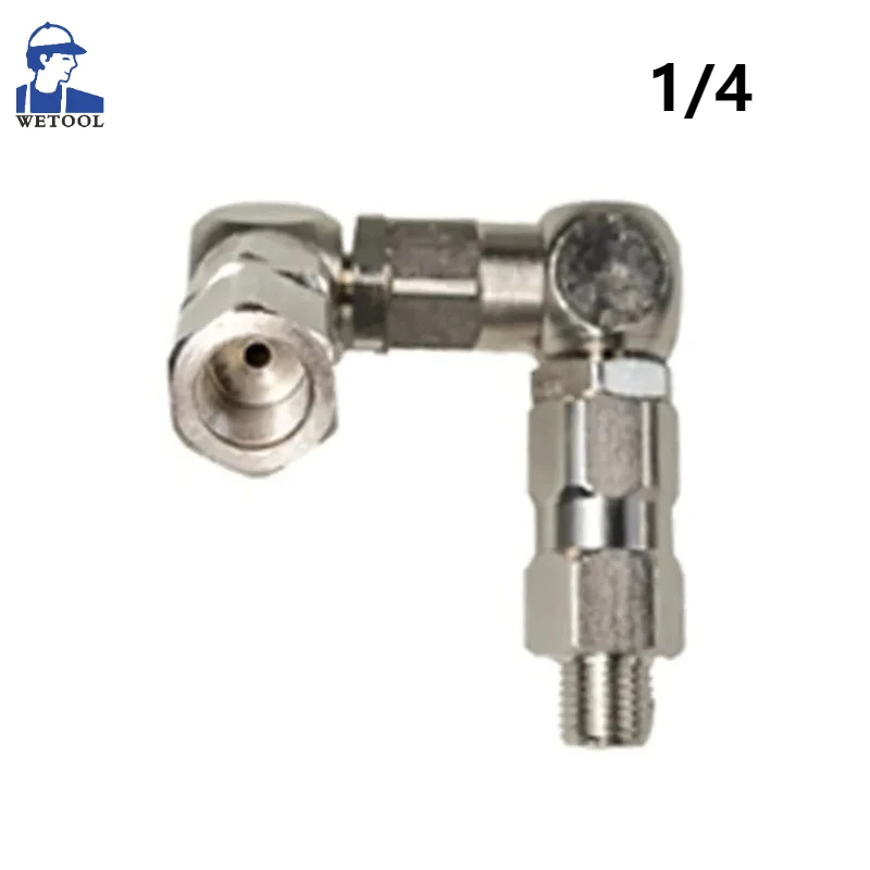 360° Rotation Sprayer Pump Accessory 1/4 Z-type Rotary Joint 6500PSI Sprayer Pump Accessory Stainless Steel