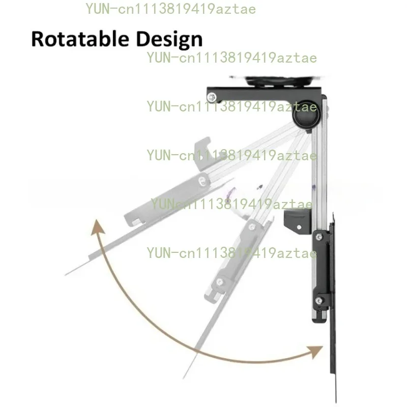 17‑37 Inch Folding Ceiling TV Lift Stand, RV Caravan Motorhome Monitor Hanger Holder for Kitchen Dining Area
