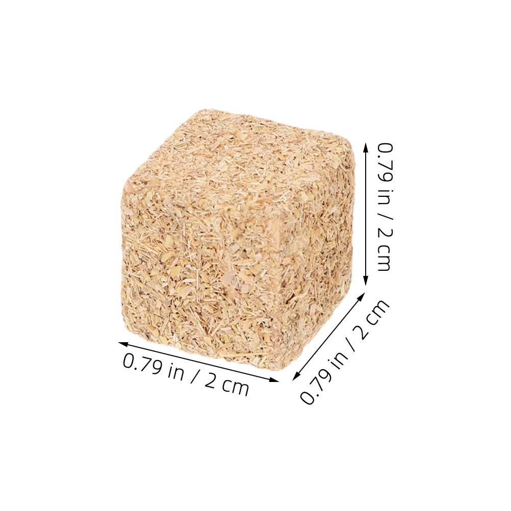 24Pcs Miniature Hay Bale Set Realistic Small Straw for DIY Farm Scene Micro Landscape Decoration Small Hay Toy Straw