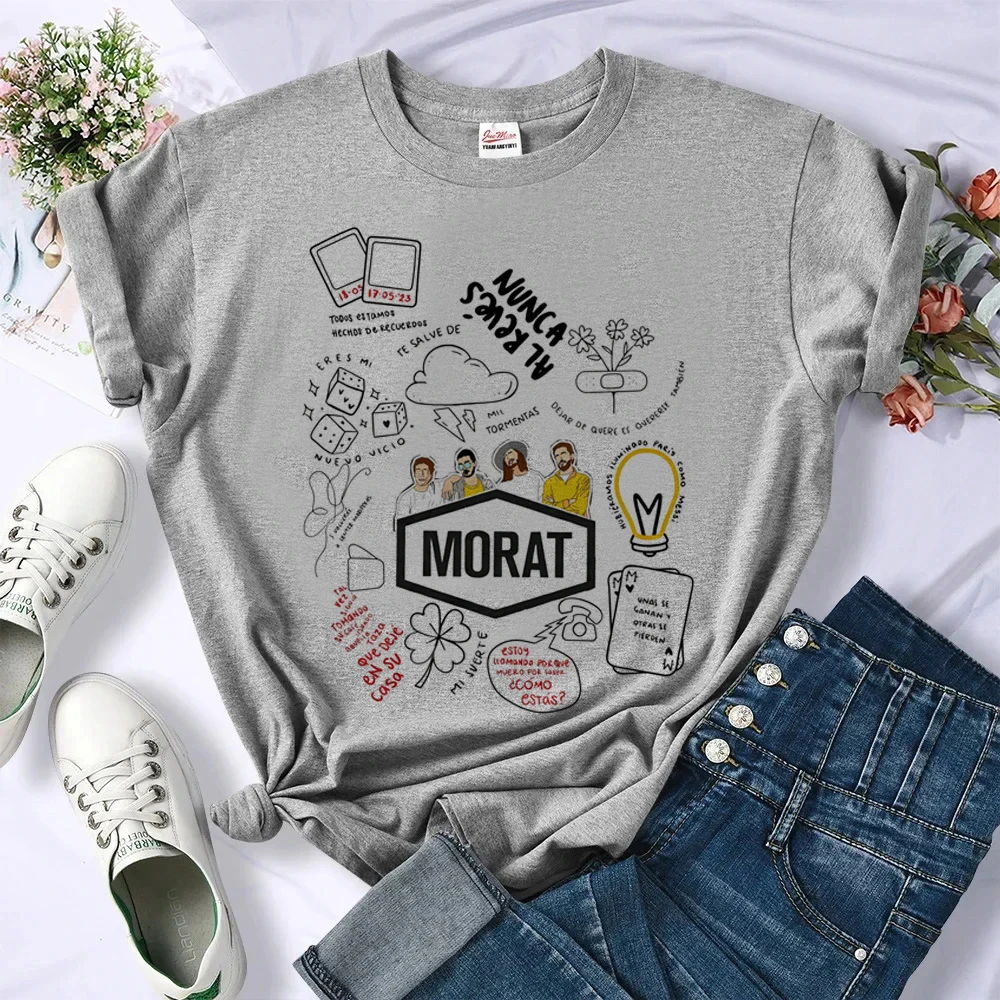 Morat T-Shirt für Damen, Retro-Grunge, Kawaii, ästhetisches Vintage-T-Shirt, Manga, Party, Meme, Sommer, Baddie – Detail 3