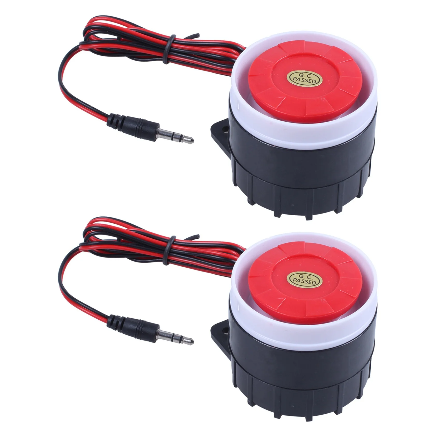 2X Wired Mini Siren For Home Security Alarm System Horn Siren 120DB 12V-[A51I]