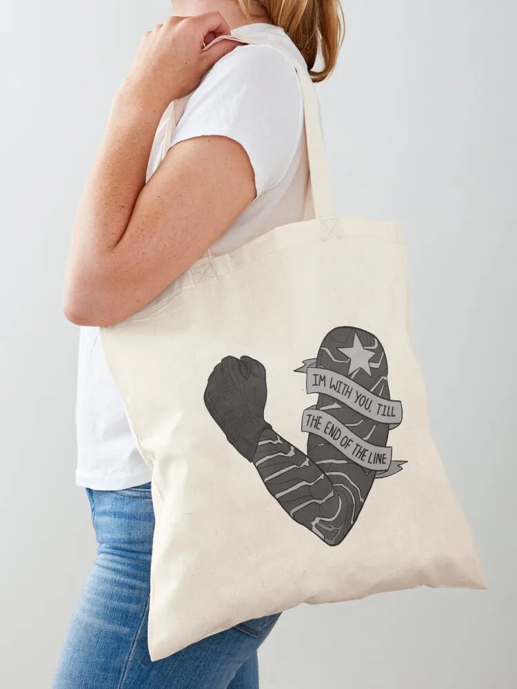 

i’m with you till’ the end of the line (#1) Tote Bag Canvas handbag tote bags cloth bags tote bag men