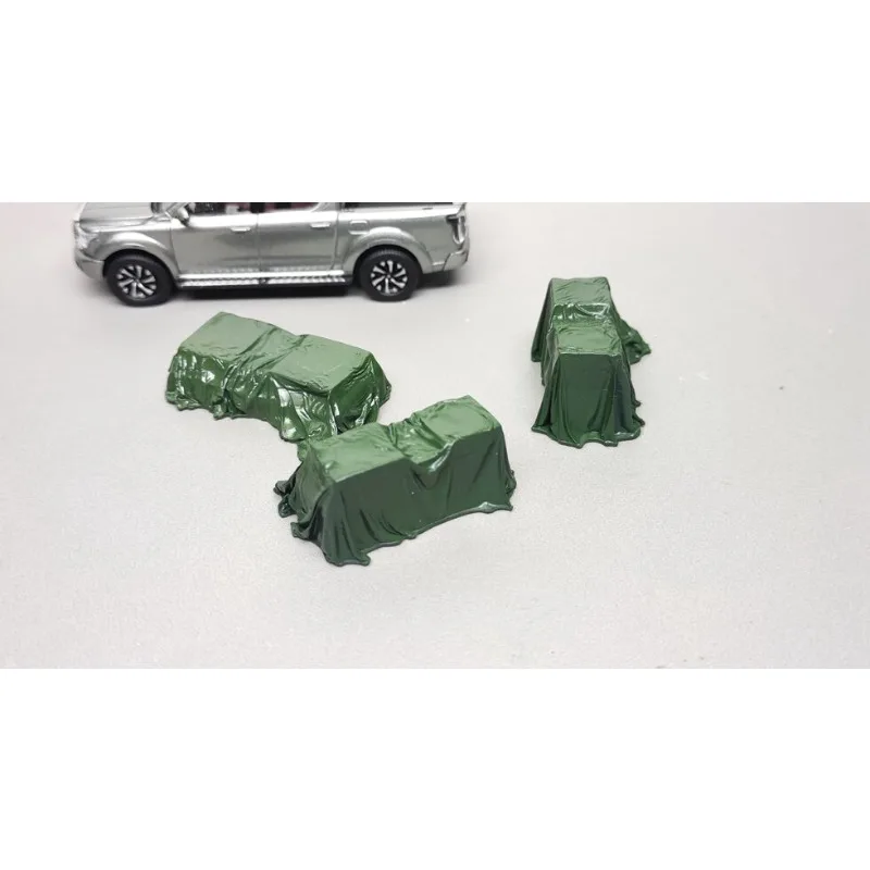3PCS 1/64  Garage Scene Decoration, Stacking Cargo Boxes Decoration, Hard Shell Without Internal Structure