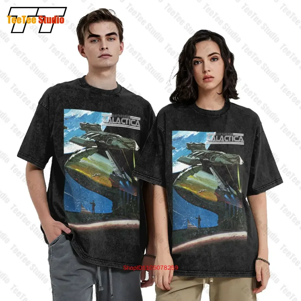 Battlestar Galactica Concept Art Vintage Oversized T-Shirt QBOR