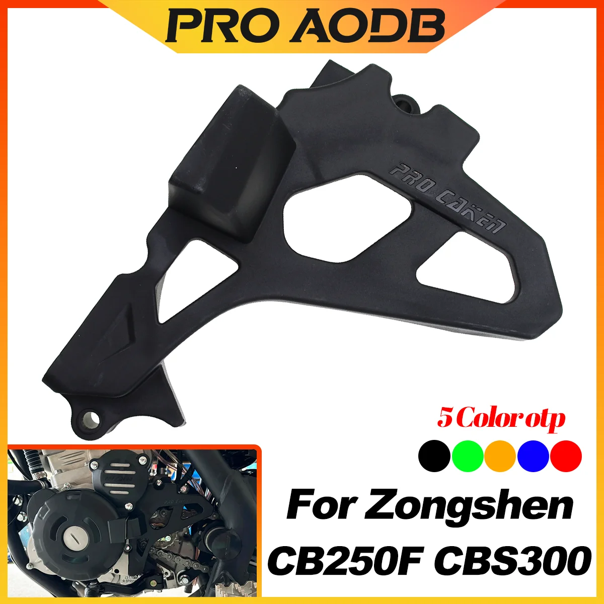 

Motorcycle Engine Small Sprocket Gear Protective Cover For ZONGSHEN ZS172mm CB250-F ZS174mm CBS300 KAYO Modification Accessories
