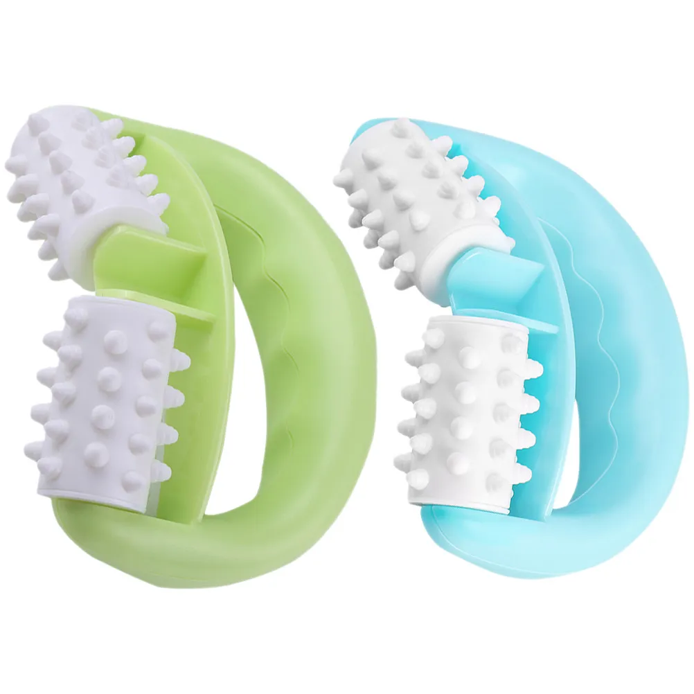 

Набор из 2 массажных роликов для тела, ручной массажер для мышц, для удаления целлюлита, массажный ролик для рук, ног и бедер, инструмент для восстановления после фитнеса