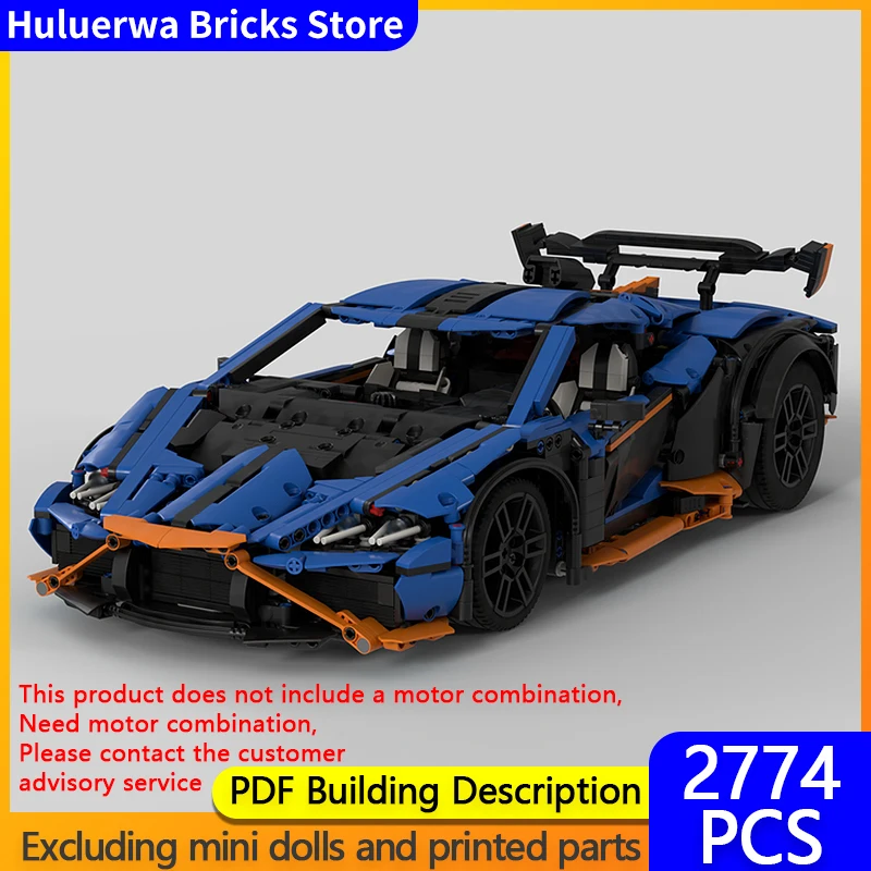 

Speed Racing Car Model MOC Building Bricks STO Top Tier Sports Car Modular Technology Gifts Holiday Assemble Children Toys Suit