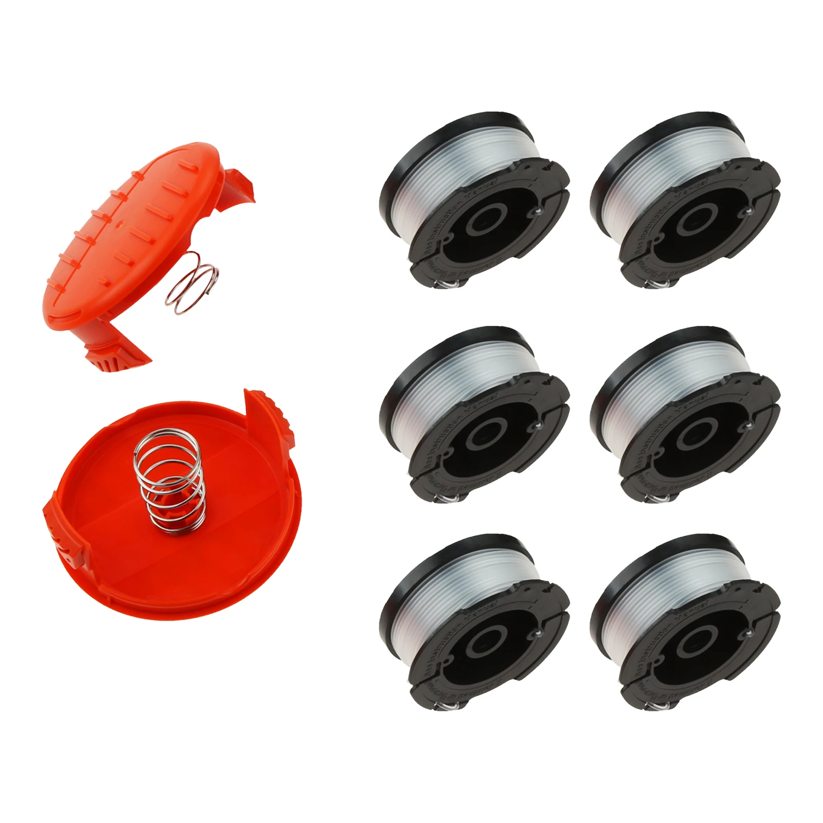 10pcs/1kit AF-100 Line Spool + Spring Cap fit for Black & Decker AF-100-3ZP 0.065