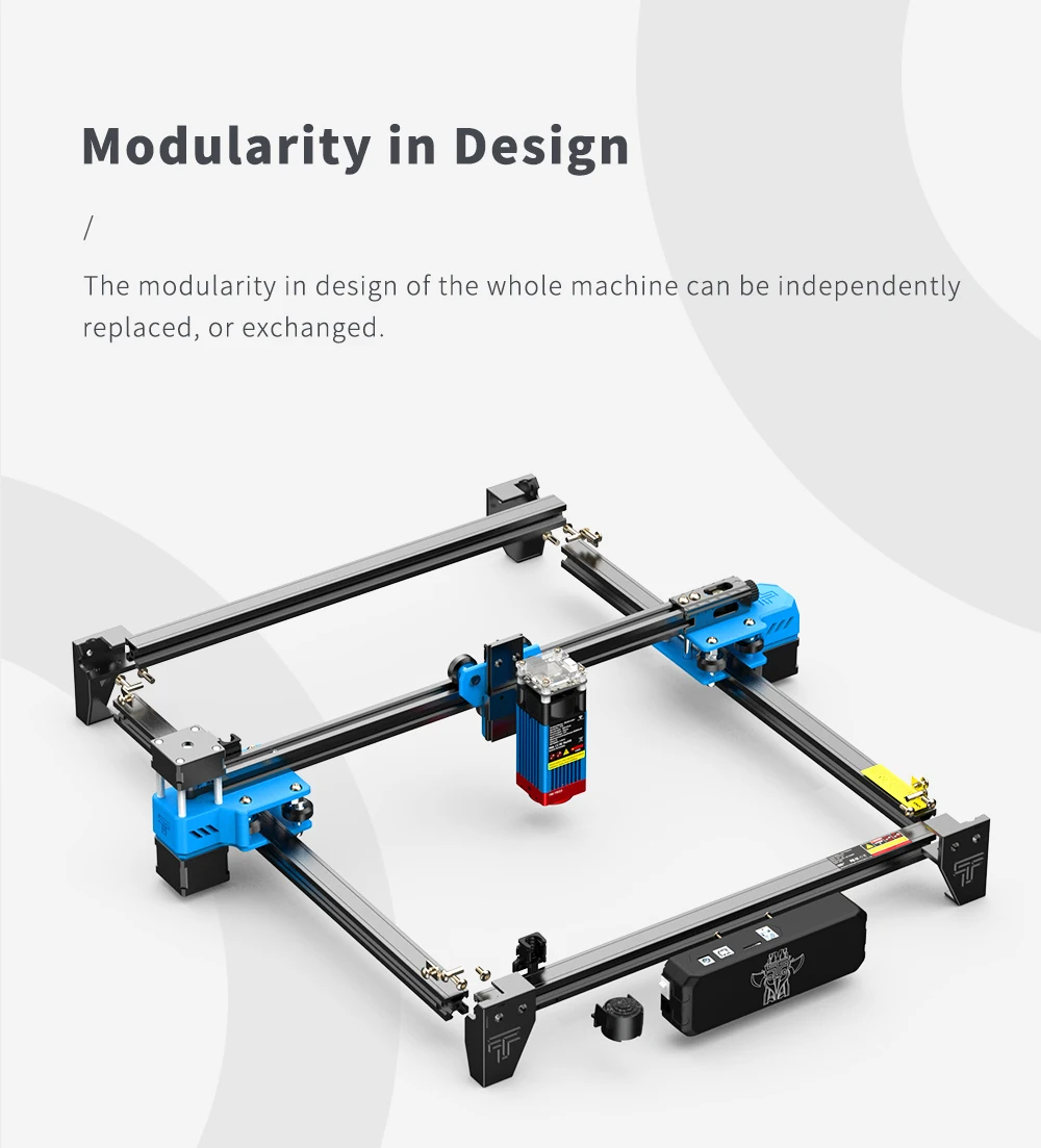 TwoTrees Laser Engraver CNC Router TTS-10/TTS-55 Pro 40W/80W Metal Laser Engraving Cutting Machine With Wifi Offline Control