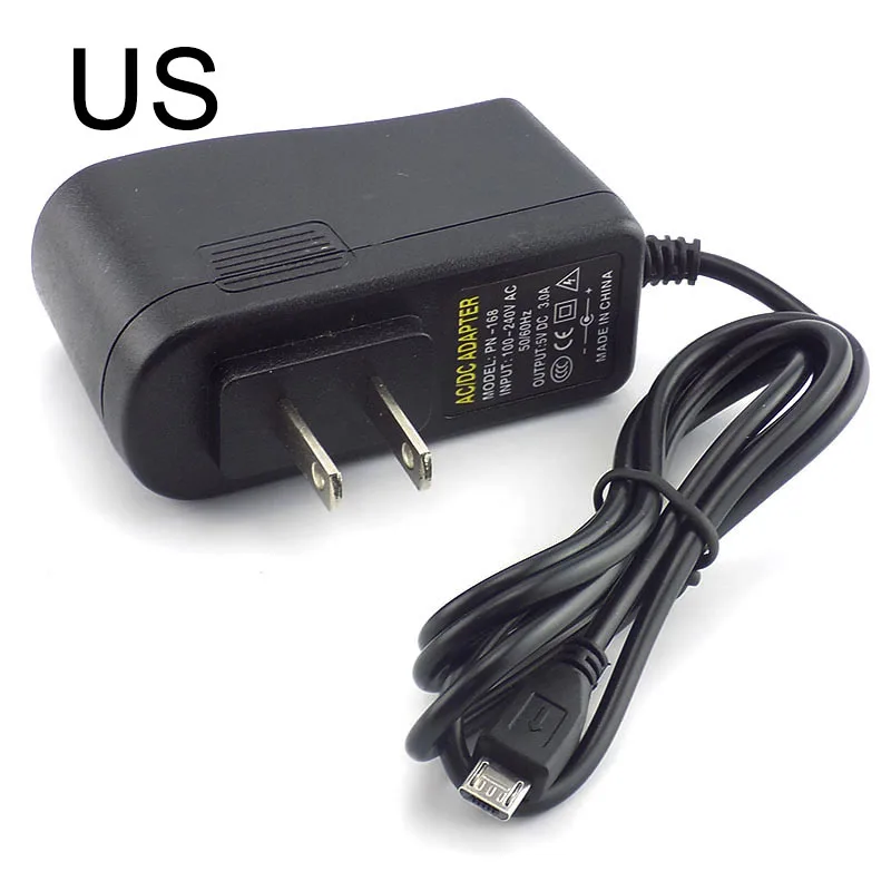 Адаптер питания Micro USB, 5 В, 3 А, 100-240 В