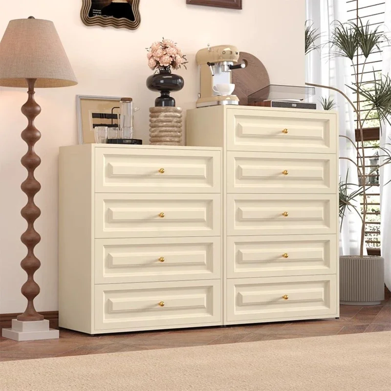 

Modern simple locker steel drawer household bedside storage living room movable combination dining side