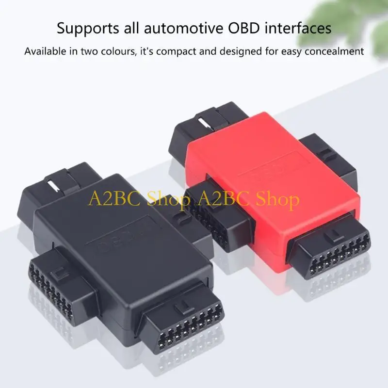 

A2BC 3в1 16-контактный автомобильный разъем OBD2 1 штекер на 3 гнезда Многофункциональный