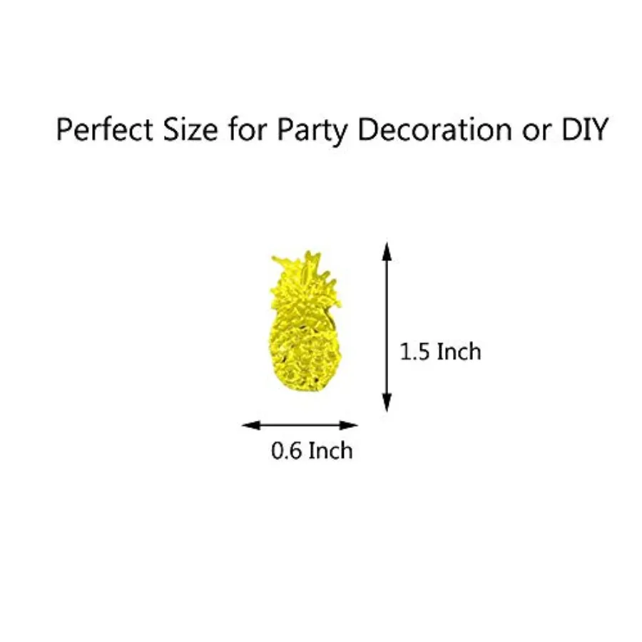 Confettis d'été à paillettes d'ananas, décoration de Table pour cadeaux de fête, pour Luau Tropical, Jungle hawaïenne, plage, thème de mariage, partie d'île