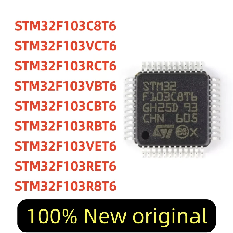 STM32F103C8T6 STM32F103VCT6 STM32F103RCT6 STM32F103VBT6 STM32F103CBT6 STM32F103RBT6 STM32F103VET6 STM32F103RET6 STM32F103R8T6