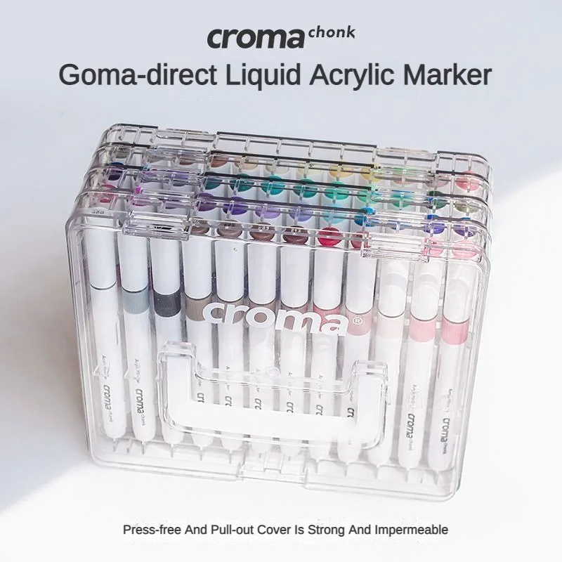 croma acrilico liquido marcador direto esboco a prova d agua oleo a base de alcool arte faca voce mesmo suprimentos 24 cores 48 cores 72 cores 01