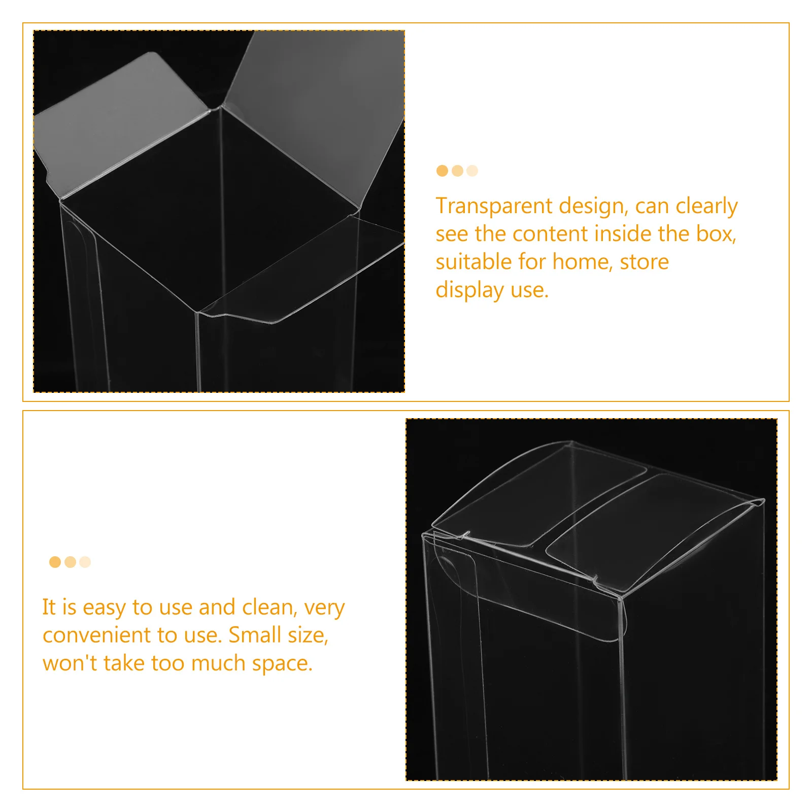 

3Pcs Golf Ball Packaging Box Clear Pe Plastic Golf Balls Carrier Case Home Store Display Organizer Protective Transparent