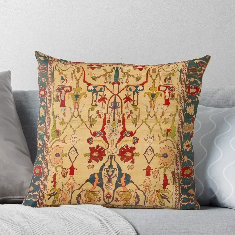 Heriz Antique Persian Rug Print Throw Pillow Decorative pillowcase christmas decorations for home 2025 pillow