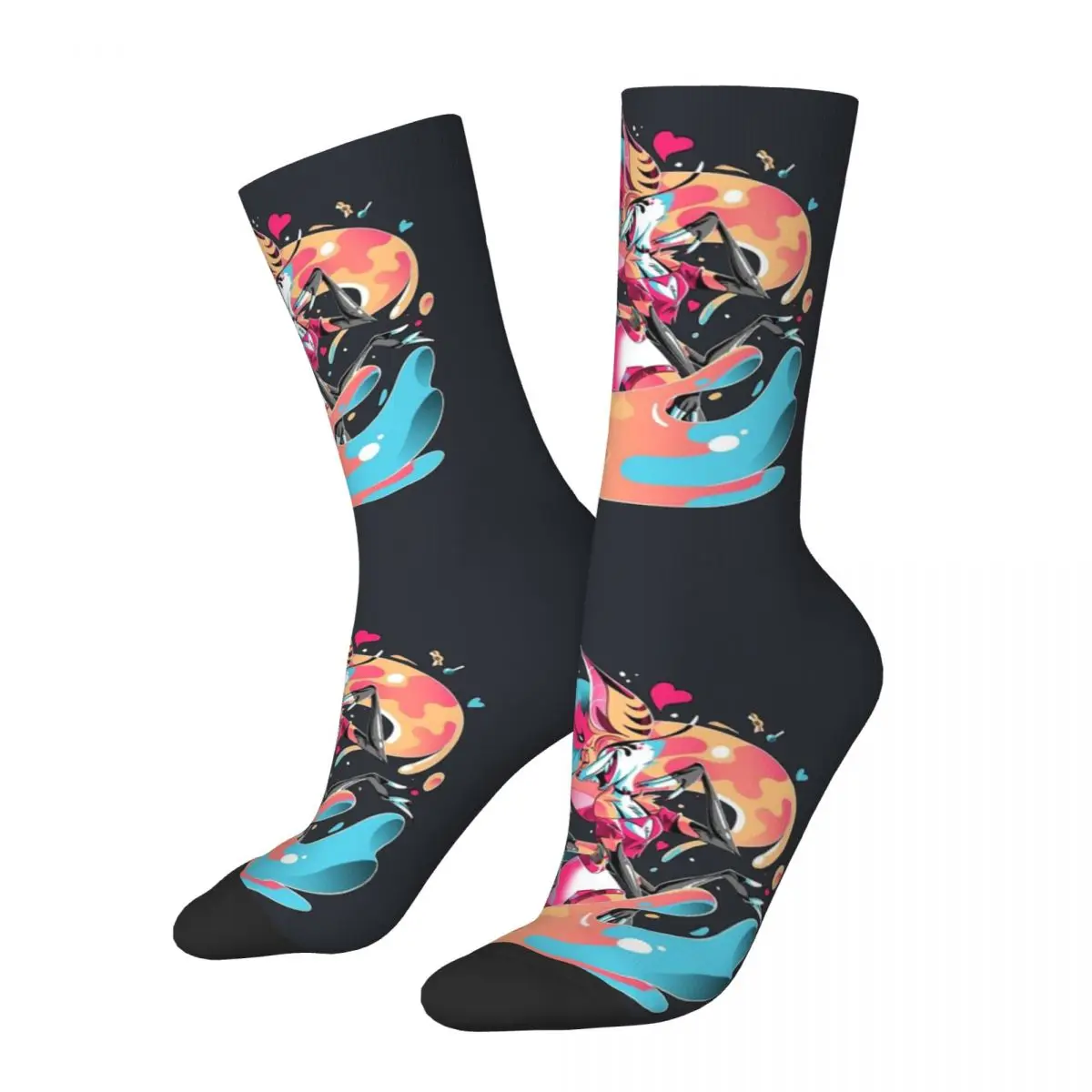 Hip Hop Retro Beelzebub - Helluva Classic Men's Socks Unisex blitzo Harajuku Pattern Printed Novelty Crew Sock official-website