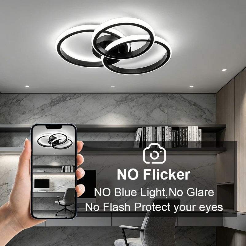 Modern LED Ceiling Light Fixtures for Bedroom Bathroom Kitchen Balcony Corridor Stair Aisle - Close to Ceiling Lighting