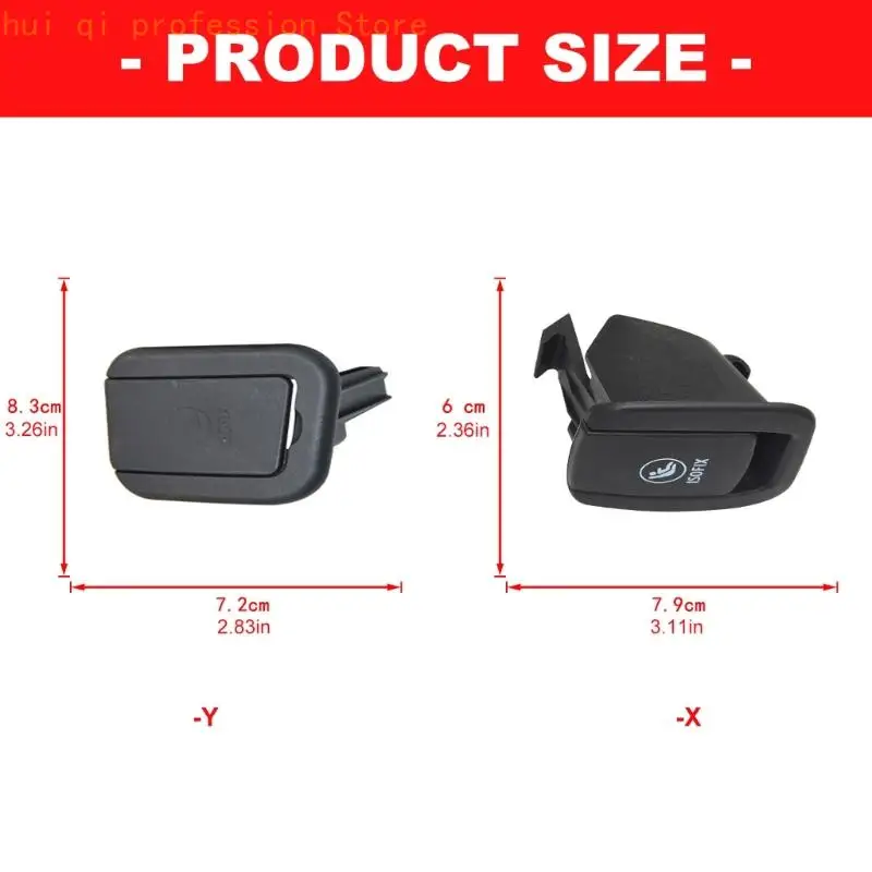 ISOFIX-Zierverkleidung hinten, ABS-Sitzzugangsteil für MINI F55 F56 R55 H8WE – Detail 6