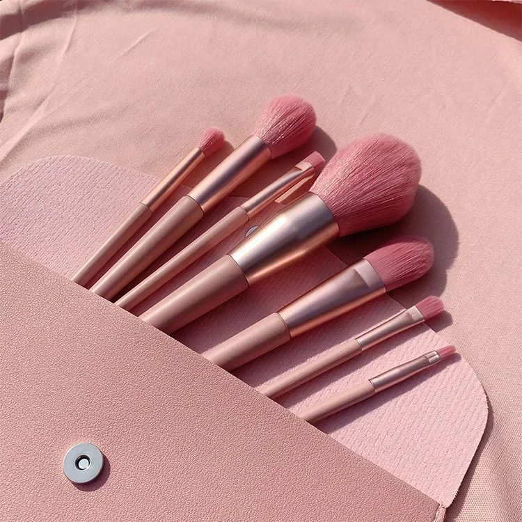 7PC Makeup Brush Nude Powder Set Soft Fluffy Makeup Brushes Set for Cosmetics Foundation Blush Powder Eyeshadow Kabuki Blending