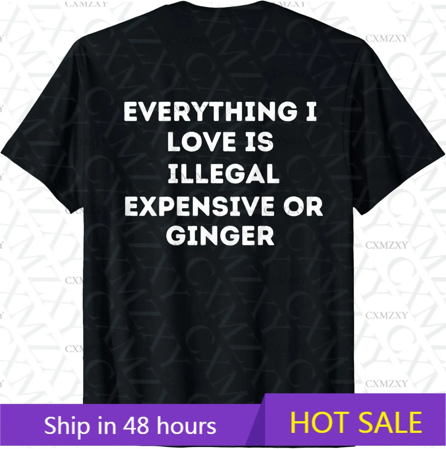 

Everything I Love Is Expensive or Ginger Girlfriend 100% Cotton Short sleeved T-shirt