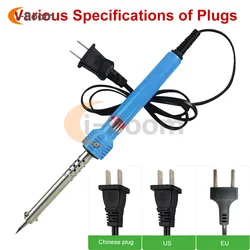 AC 110V 220V 30W 40W 60W Electric Soldering Iron EU/US Straight Plug Iron Soldering Tool DIY Soldering Pen