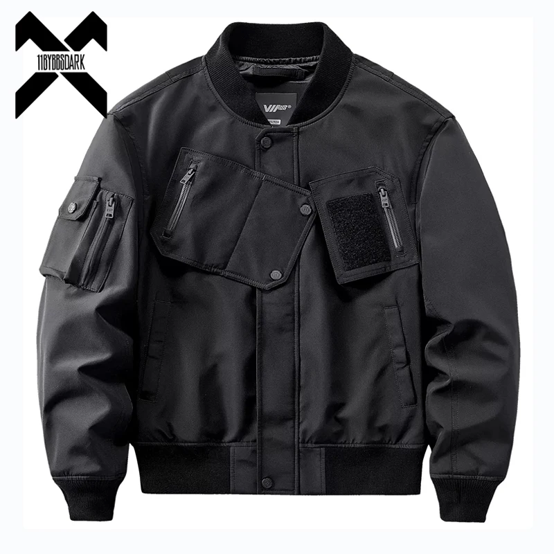 

Techwear 2023 Tactical Bomber Jackets Men Functional Multi Pockets Coats Windbreaker Hip Hop Streetwear Male Clothes