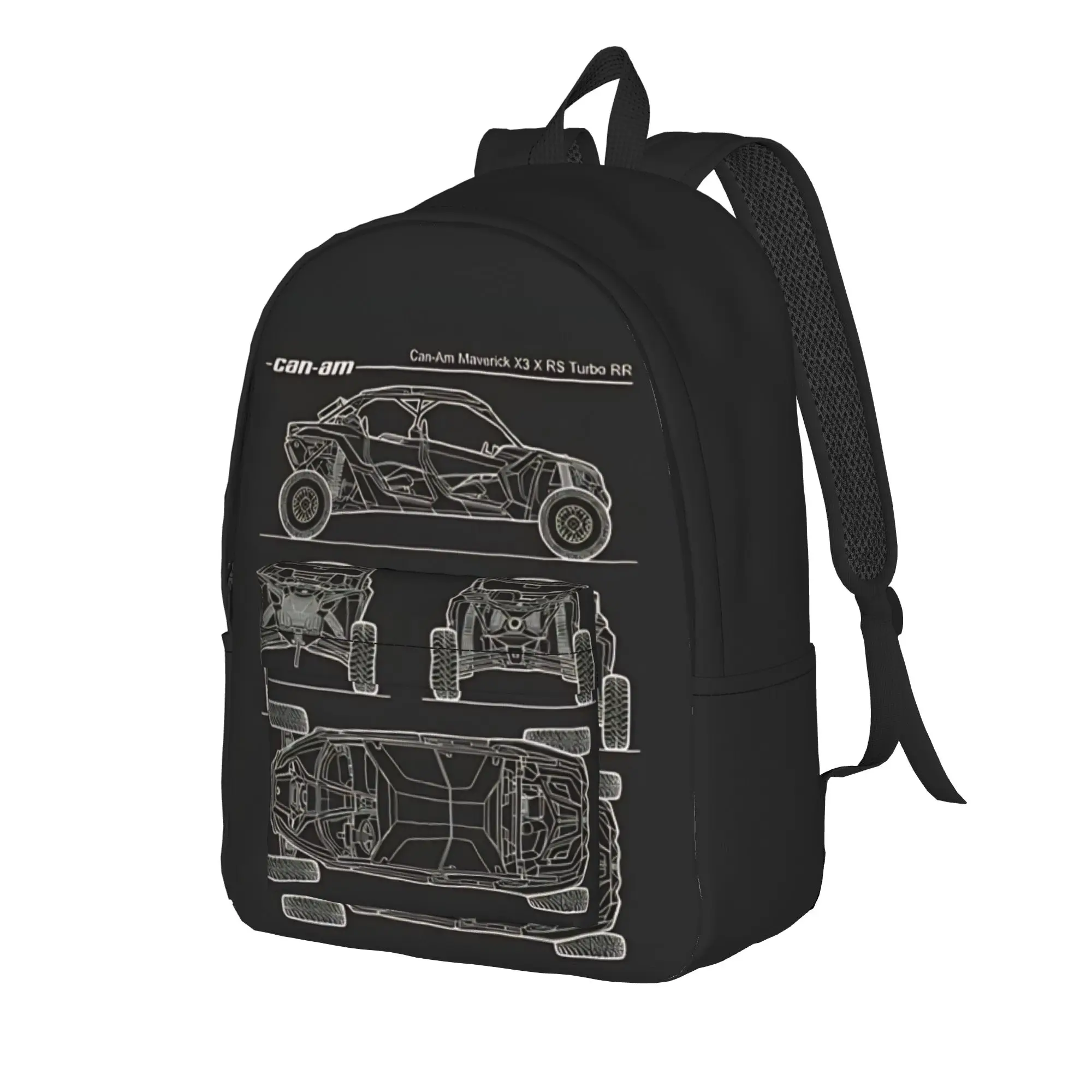 Can-Am Backpack Back to school season side by side racer  Light Backpack