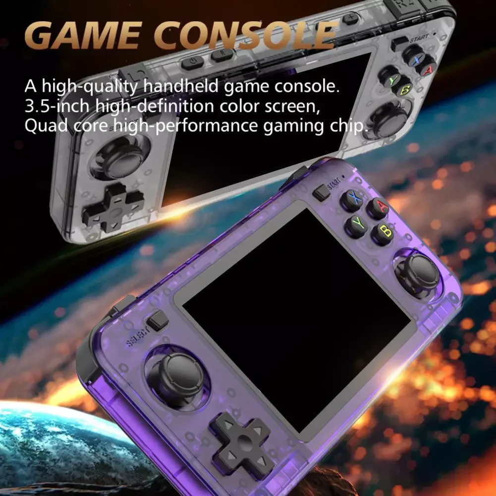 Console portative R36H, système Linux Open Source de 3.5 pouces, consoles de jeux rétro, écran IPS, lecteur vidéo Portable pour cadeaux de noël