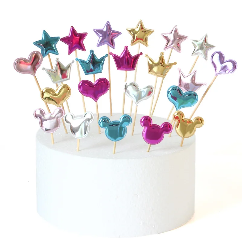 50 Stück Einweg-Bambusstäbchen für Geburtstagskuchen, Dekoration, Party, Hochzeit, Dekorationen, Tisch, Gemüse und Obststäbchen – Detail 5