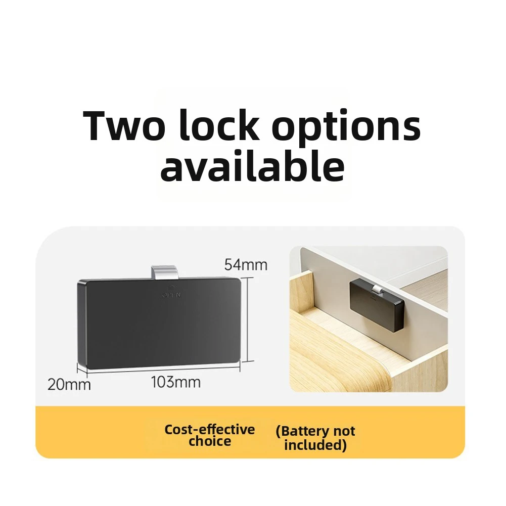 Fingerprint Cabinet Lock Smart Biometric Fit For Keyless File Drawer Wardrobe Child Safety Electric Fingerprint Lock