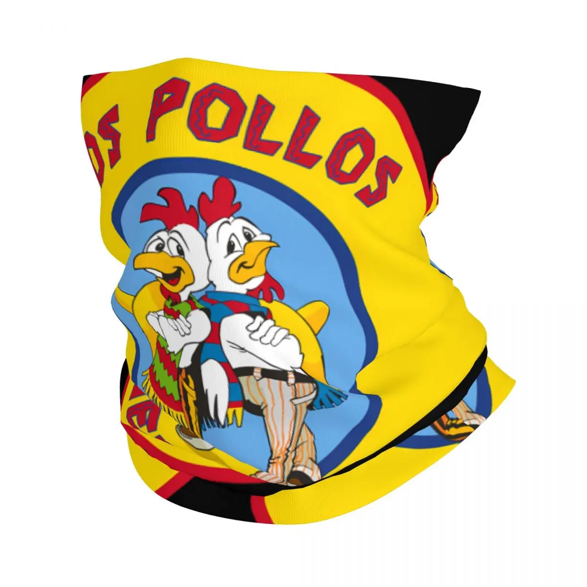 Los Pollos Hermanos leher Gaiter dicetak uniseks masker wajah syal hangat ikat kepala mendaki tahan angin