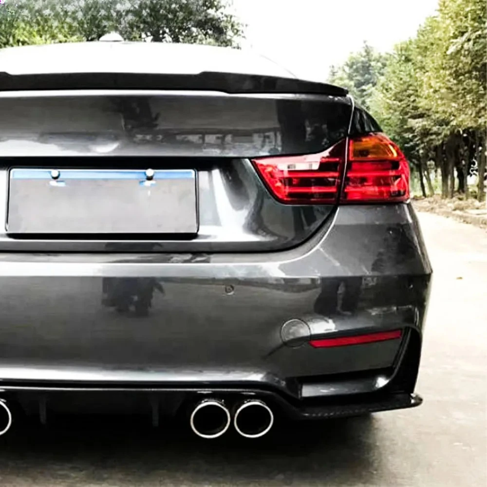 For BMW 4 Series 14-20 F32 F33 F36 (AN Only) Carbon 3D Rear Bumper Diffuser Lip
