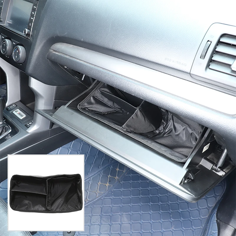 

For Subaru Forester 2013-18 Oxford Cloth Car Center Console Glove Box Divider Storage Bag Organizer Box Interior Car Accessories