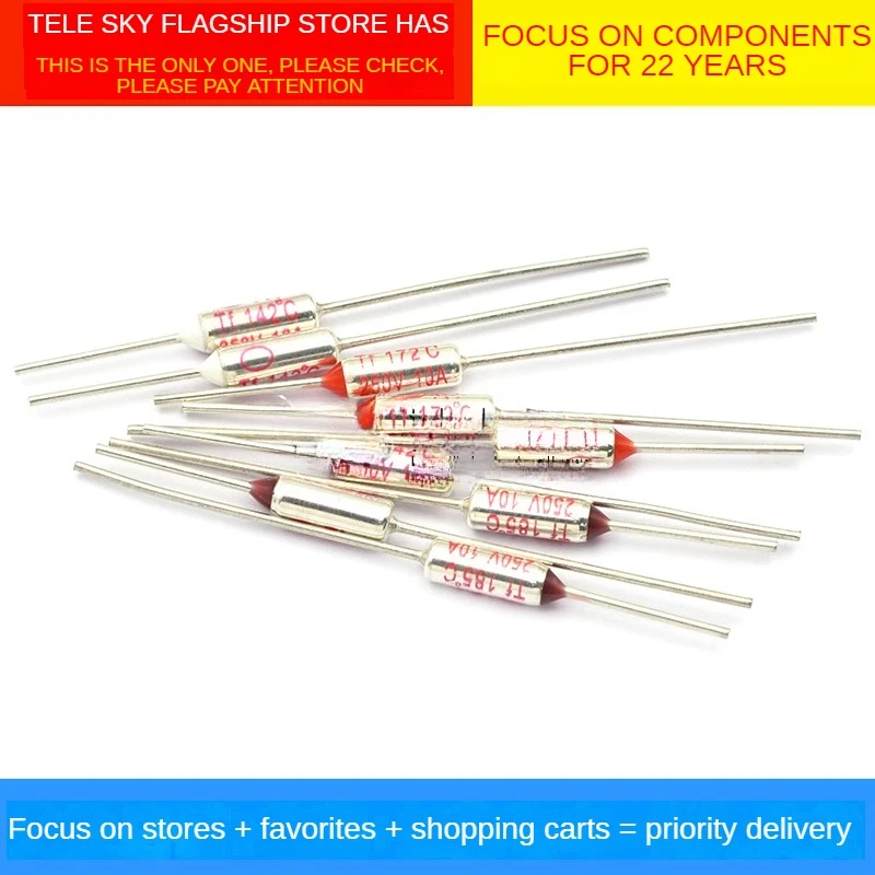 Трубка с предохранителем для рисоварки, 10 А, 250 В, 5 шт.