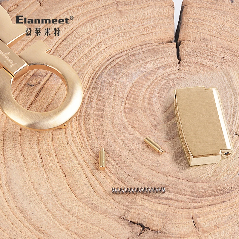  Belt Buckle Part Spring Pin Repair Waist Belt Flat Head Copper Screw Fastener Fashion Accessory Shoe Bag Parts