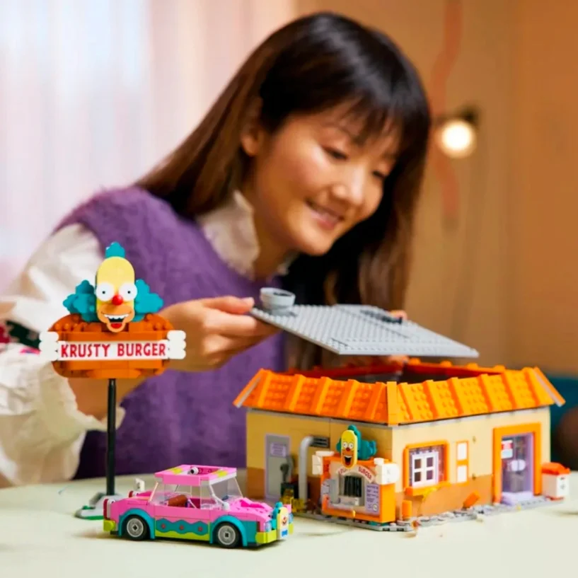 1635 قطعة لعبة ساخنة عرض الشارع فرجينيا سمبسنز كرستي برغر المطاعم 10352 اللبنات نموذج مجموعة هدايا عيد الميلاد عيد الميلاد #5