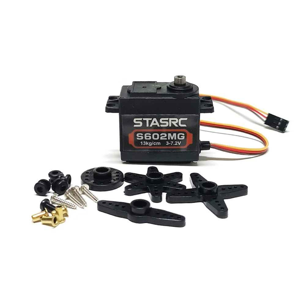 STASRC S602MG Metalen Standaard servo's 180 Graden 13 kg Hoog Koppel Metal Gear Servo Voor 1/8 1/10 RC Auto RC Helicopter RC Boot Tank