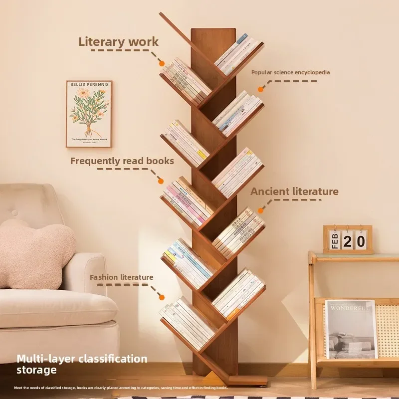 Desktop bookshelf Shelf Home storage rack Bedroom cabinet Multi-layer simple bookcase