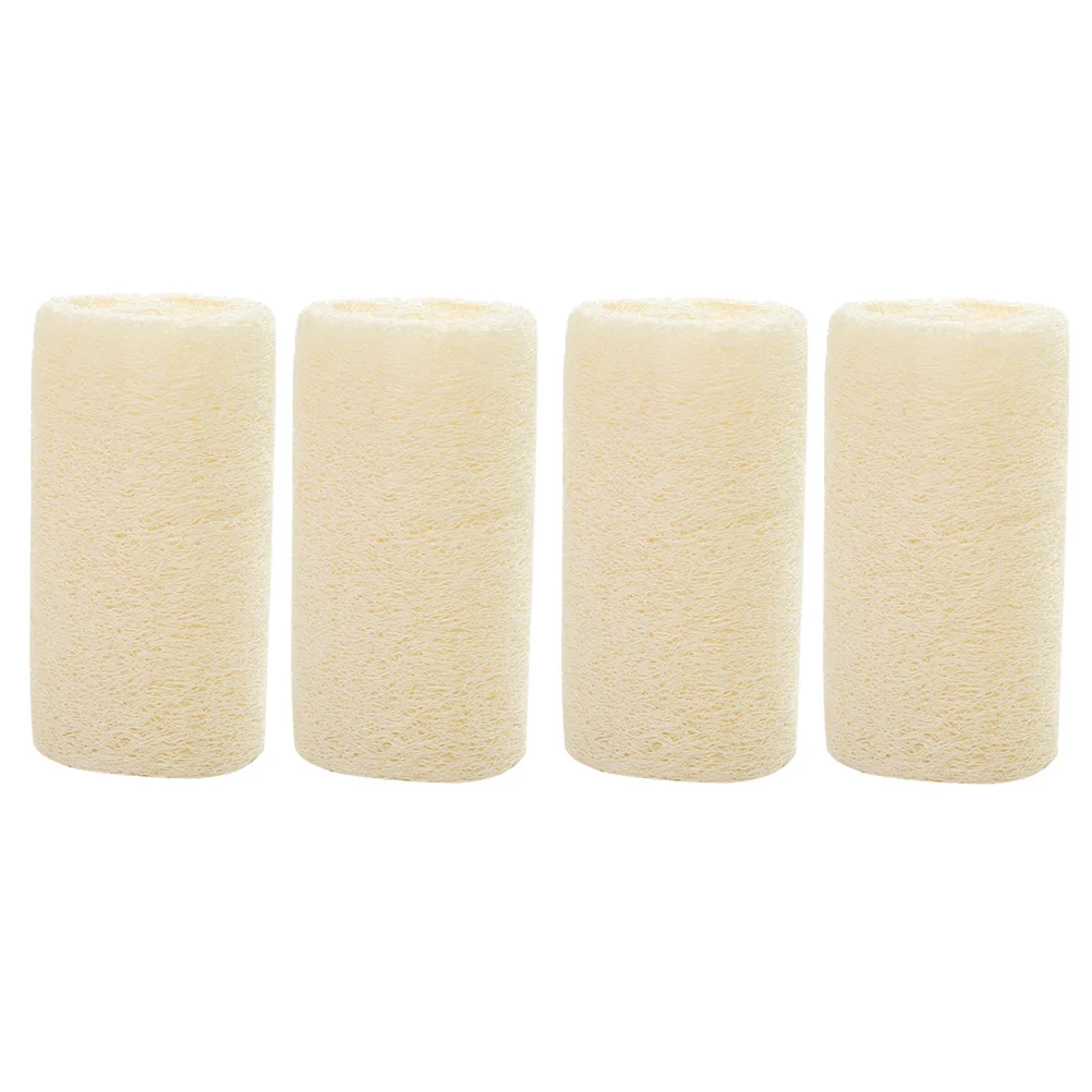 4 قطعة منشفة استحمام اللوف الإسفنج الطبيعي منصات التقشير دش الغسيل ينظف بلطف الجلد تنعيم حمام التنظيف المنزلي