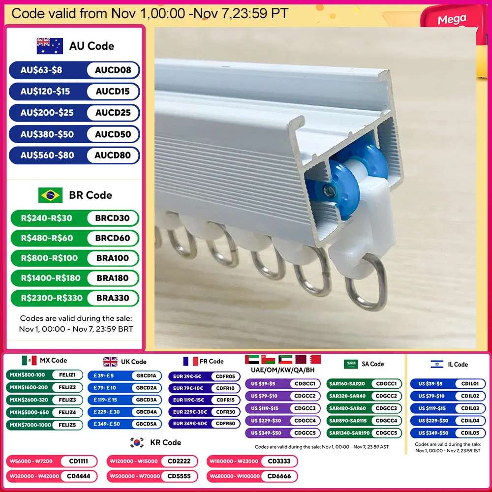 

LifeLibero Ultra Smooth Pulley Runners Ring for All Kinds Of Electric Curtain Rail Track Accessories Suitable Smart Motor System