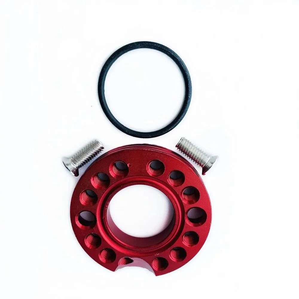 Adaptador de Carburador de 28 mm, Placa Giratoria de Distribución con Tornillos para Motocicletas de Cross, Dax, ATV y Quad de 110cc y 125cc