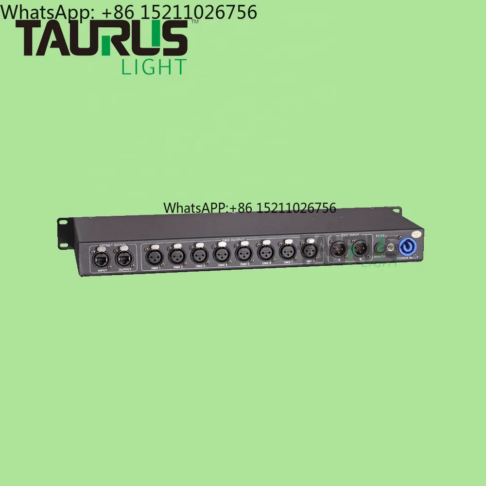 LED Light 512 DMX Artnet Ethernet Light  Controller Artnet DMX Controller 8 Port  for Stage Dj Light Control